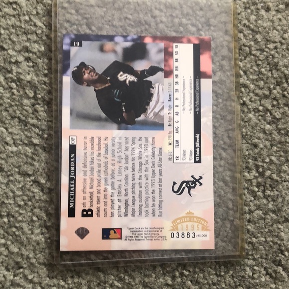 2 1994 Upper Deck Michael Jordan Baseball Cards - Picture 3 of 7